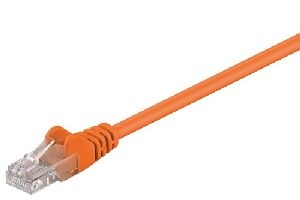 Goobay 95201 CAT 5e Patchkabel, U/UTP, orange Kabellänge: 0.25 m