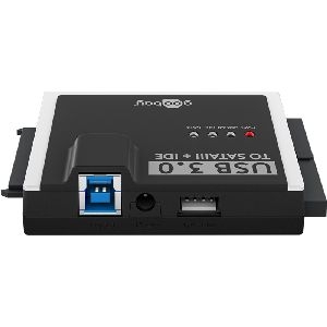 Goobay 72013 USB 3.0 Festplattenadapter für IDE und SATA VPE Retail Box Mindestbestellmenge 1