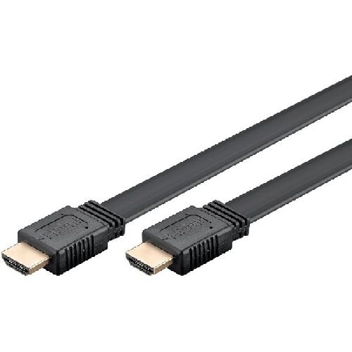 Goobay 77133 High-Speed-HDMI™-Flachkabel mit Ethernet VPE Cable Tag Mindestbestellmenge 1