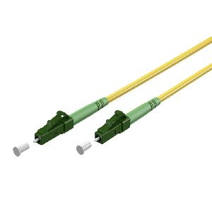 Goobay 59628 Glasfaserkabel (FTTH), Singlemode (OS2) Yellow, (Simplex), 1 m Kabellänge: 1 m
