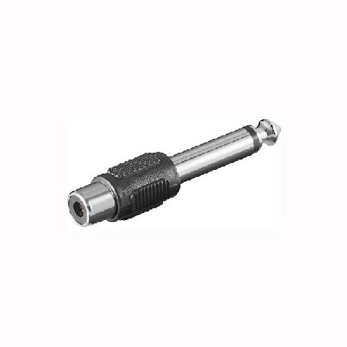 Goobay 11118 Cinch-Adapter zu Mono Klinke 6,35mm Stecker VPE Bulk Mindestbestellmenge 10