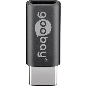 Goobay 51597 Adapter USB-C™ auf Micro-USB 2.0, grau