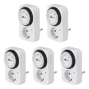 Goobay 55540 5er-Set, Analoge Zeitschaltuhr :