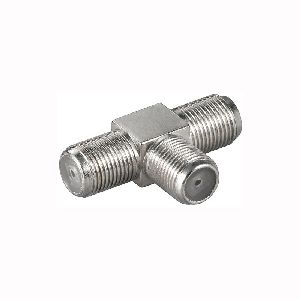 Goobay 11848 F-Adapter, T-Stück: F-Buchse > doppelt F-Buchse VPE Bulk Mindestbestellmenge 10