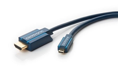 Clicktronic 70328 HDMI™-auf-Micro-HDMI™-Adapterkabel VPE Retail Box Mindestbestellmenge 1