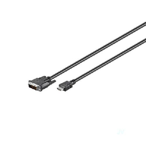 Goobay 50582 DVI-D/HDMI™-Kabel, vernickelt VPE Cable Tag Mindestbestellmenge 1
