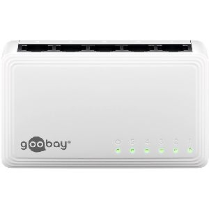 Goobay 64563 5-Port Gigabit Ethernet Netzwerk-Switch VPE Retail Box Mindestbestellmenge 1