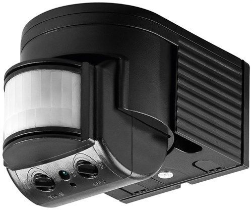 Goobay 96001 Infrarot-Bewegungsmelder, schwarz VPE Retail Box Mindestbestellmenge 1