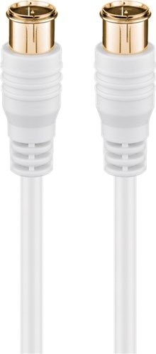 Goobay 62743 F-Quick SAT-Antennenkabel (80 dB), doppelt geschirmt Kabellänge: 1.5 m