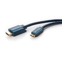 Clicktronic 70322 Mini-HDMI™ Adapterkabel mit Ethernet, 2 m - Hochgeschwindigkeits-Adapter von HDMI™