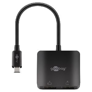 Goobay 60171 USB-C™-Adapter auf 2x DisplayPort™ :