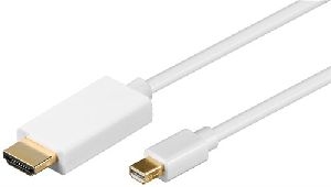 Goobay 52861 Mini DisplayPort™/HDMI™-Adapterkabel 1.2, vergoldet Kabellänge: 2 m VPE Cable Tag Mindestbestellmenge 1