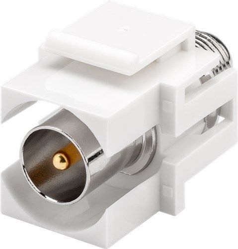 Goobay 79938 Keystone-Modul SAT/Antenne, bündige Montage VPE Bulk Mindestbestellmenge 1