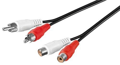 Goobay 50026 Stereo-Verlängerungskabel 2x Cinch VPE Cable Tag Mindestbestellmenge 1