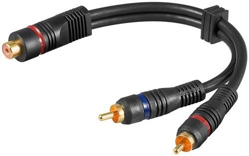 Goobay 50375 Audio Y-Kabeladapter VPE Cable Tag Mindestbestellmenge 1