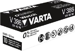Varta 48015 SR43 (V386) Batterie, 10 Stk. in Box VPE Bulk Mindestbestellmenge 10