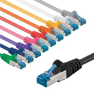 Goobay 69858 CAT 6A Patchkabel, S/FTP (PiMF), 5 m, Set in 10 Farben VPE Bulk Mindestbestellmenge 1