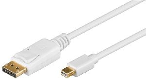 Goobay 52858 Mini DisplayPort™-Adapterkabel 1.2, vergoldet Kabellänge: 1 m