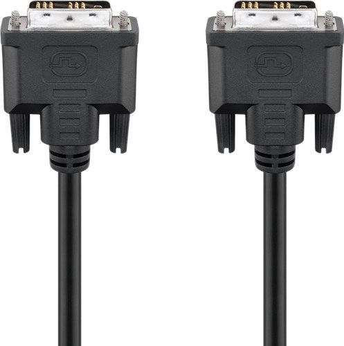 Goobay 50850 DVI-D Full HD-Kabel Single Link, vernickelt VPE Bulk Mindestbestellmenge 1