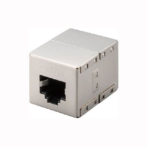 Goobay 15027 RJ45 Modularkupplung/Verbinder, CAT 5e, Vollmetallgehäuse VPE Bulk Mindestbestellmenge 1