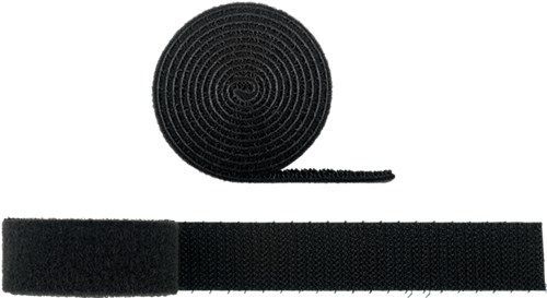Goobay 70360 Kabelmanagement Klettverschluss-Rolle (1 m) VPE Retail Blister Mindestbestellmenge 1