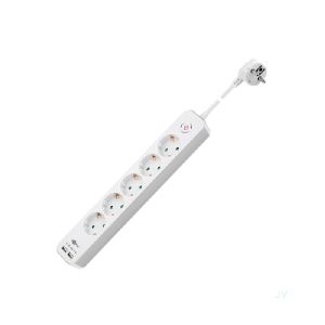 Goobay 41265 Steckdosenleiste 5-fach mit Schalter und USB VPE Retail Box Mindestbestellmenge 1