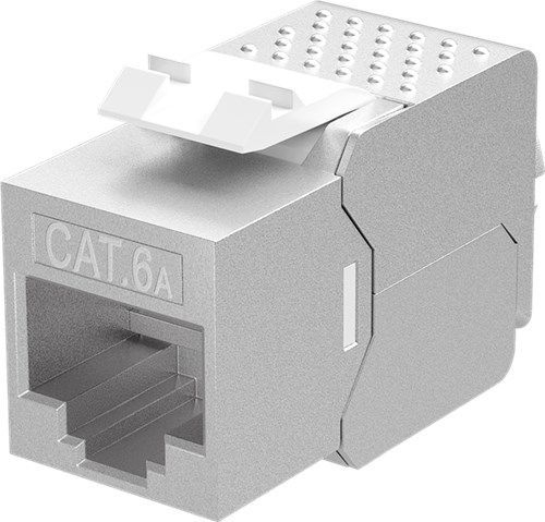 Goobay 79448 Keystone Modul RJ45 CAT 6A, STP, slim-line VPE Bulk Mindestbestellmenge 1