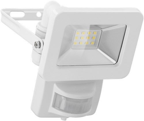 Goobay 53878 LED-Außenstrahler, 10 W, mit Bewegungsmelder VPE Retail Box Mindestbestellmenge 1