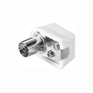Goobay 11503 Koax-Winkelkupplung mit Schraubbefestigung, slim VPE Bulk Mindestbestellmenge 10