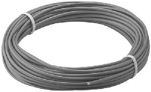 Goobay 55047 Kupferlitze isoliert, 10 m, grau, Grau - einadriges Kupferkabel, mehrdrähtig (18x 0,1 m