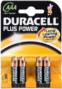 Duracell 49511 LR03/AAA (Micro) (MN2400) Batterie, 4 Stk. Blister