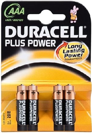 Duracell 49511 LR03/AAA (Micro) (MN2400) Batterie, 4 Stk. Blister :