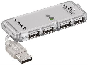 Goobay 68879 4-fach USB 2.0 Hi-Speed-HUB/Verteiler
