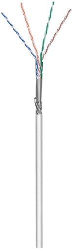 Goobay 93274 CAT 5e Netzwerkkabel, SF/UTP, grau Farbversion: Grau