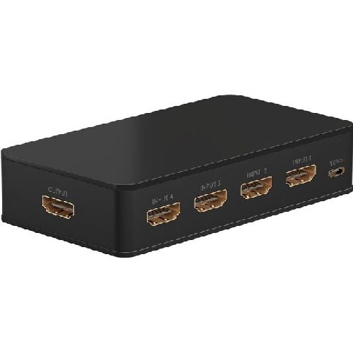 Goobay 58489 HDMI™-Umschaltbox 4 auf 1 VPE Bulk Mindestbestellmenge 1