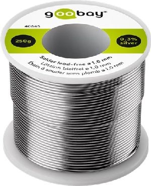 Goobay 40845 Lötzinn bleifrei, ø 1,0 mm, 250 g VPE Bulk Mindestbestellmenge 1