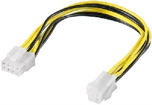 Goobay 51358 PC Stromkabel/Stromadapter ATX12 P4, 4 Pin zu 8 Pin Kabellänge: 0.2 m