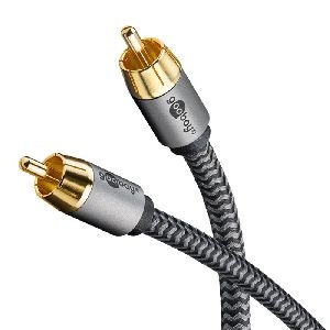 Goobay 65299 Mono-Cinchkabel, 10 m VPE Retail Polybag Mindestbestellmenge 1