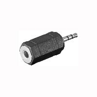 Goobay 11897 Kopfhörer Adapter, AUX Klinke 2,5 mm zu 3,5 mm, Klinke 2,5 mm Stecker (3-Pin, stereo) - Klinke 2,5 mm Stecker (3-Pin, stereo) > Klinke 3,5 mm Buchse (3-Pin, stereo)