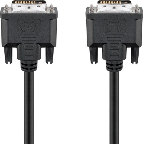 Goobay 69083 DVI-D Full HD Kabel Dual Link, Nickel VPE Retail Blister Mindestbestellmenge 1
