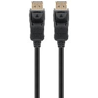 Goobay 61698 Series 1.4 LC DisplayPort™-Verbindungskabel 1.4, 3 m, schwarz - DisplayPort™-Stecker >