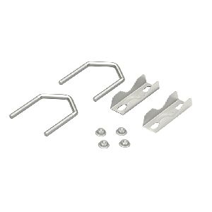 Goobay 60504 2er-Set Zahnschellen U-Bügel für bis zu 60 mm Rohrdurchmesser VPE Bulk Mindestbestellmenge 1