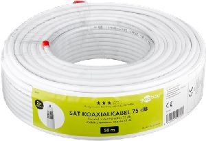 Goobay 49759 75 dB SAT-Koaxialkabel, doppelt geschirmt VPE Cable ring-coil Mindestbestellmenge 1