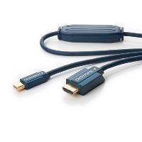 Clicktronic 70742 Casual Mini DisplayPort/HDMI™ Adapterkabel, 1 m - Hochgeschwindigkeits-Adapter von Mini DisplayPort auf HDMI™