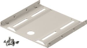 Goobay 94343 2,5 Zoll-Festplatten-Einbaurahmen auf 3,5 Zoll - 1-fach Farbversion: Beige