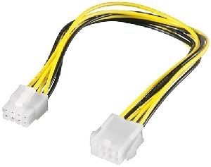 Goobay 51361 PC Stromkabel-Verlängerung EPS, 8-Pin VPE Bulk Mindestbestellmenge 1