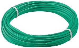 Goobay 55042 Kupferlitze isoliert, Grün, 10 m - 1-adrig, mehrdrahtig (18 x 0,1 mm)