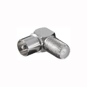 Goobay 12236 Winkeladapter: F-Buchse > Koax-Stecker 90° VPE Bulk Mindestbestellmenge 10