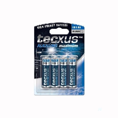 Tecxus 23633 LR6/AA (Mignon) Batterie, 4 Stk. im Blister VPE Retail Box Mindestbestellmenge 1