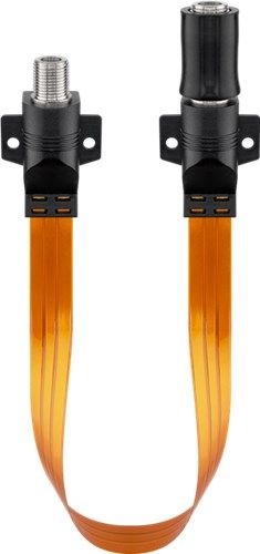 Goobay 71408 Wasserdichte SAT-Fensterdurchführung, extrem flach (0,3 mm) VPE Bulk Mindestbestellmenge 1